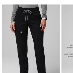 Fabletics ion black scrub bottoms high waisted